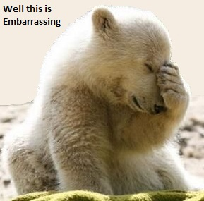 Well this is embarrassing